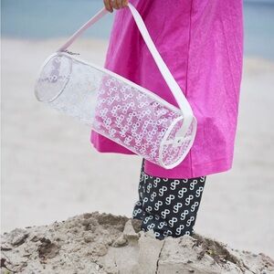 Saks Potts Clear and White Logo Bag